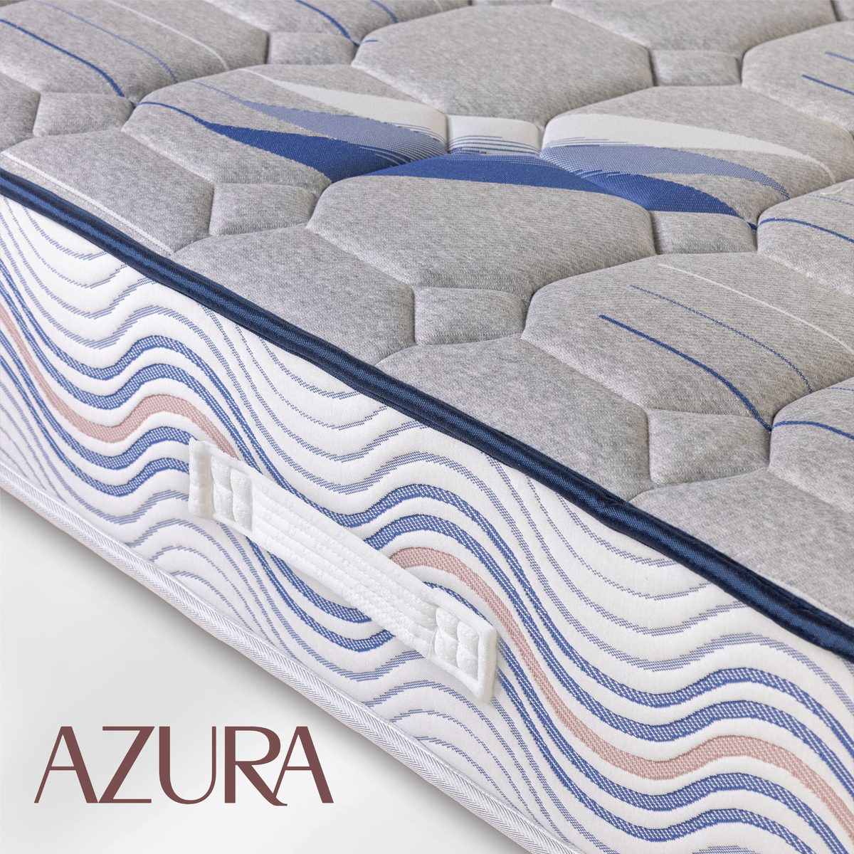 AZURA — λεπτομέρεια καπιτονέ και περιμέτρου